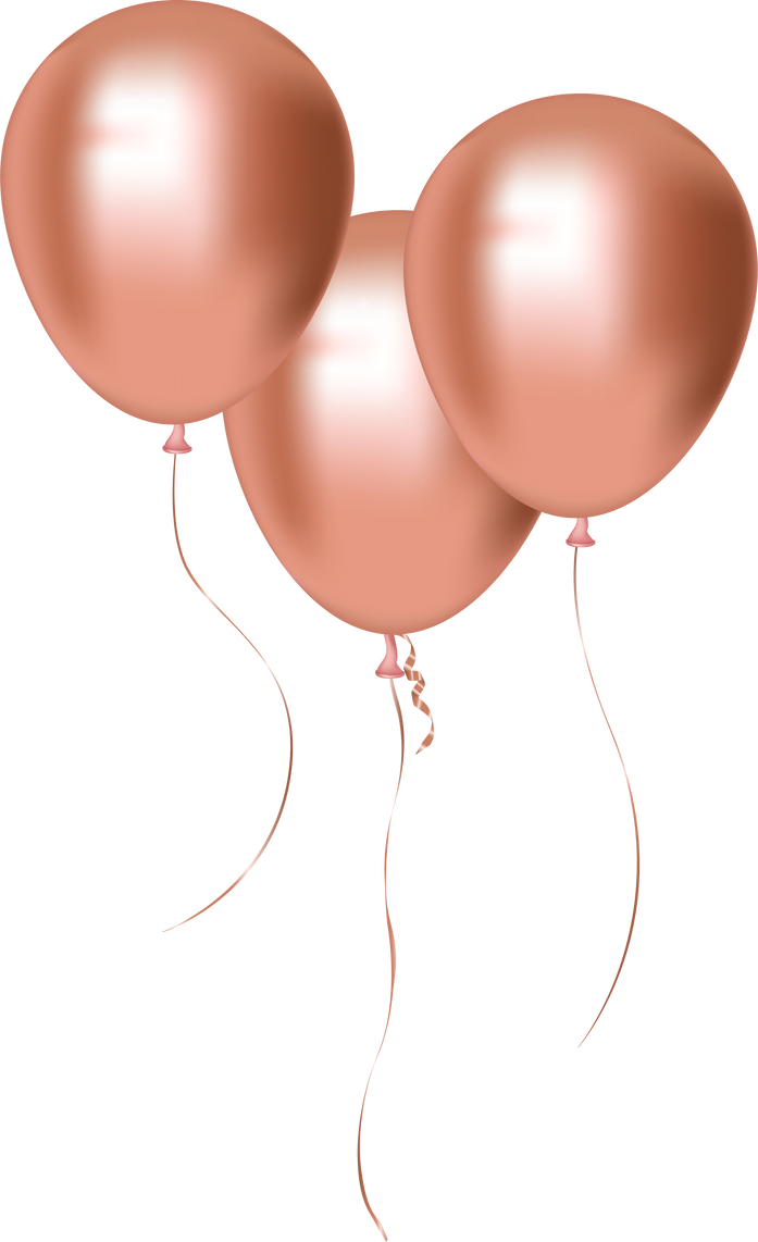 Metallic Celebratory Rose Gold Group Balloons